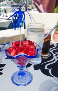 cup of strawberries