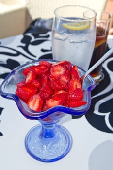 cup of strawberries