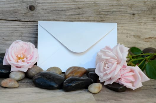 Letter voucher with roses