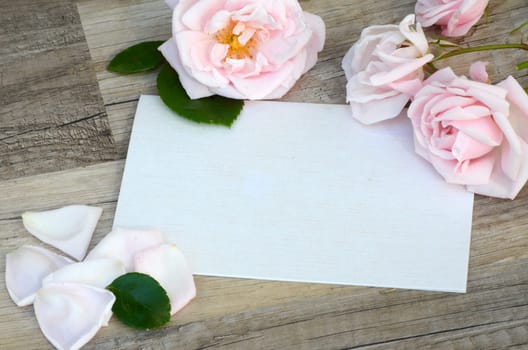 Letter voucher with roses