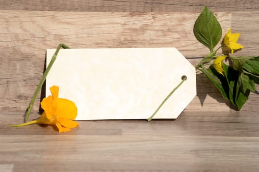 Letter voucher with roses