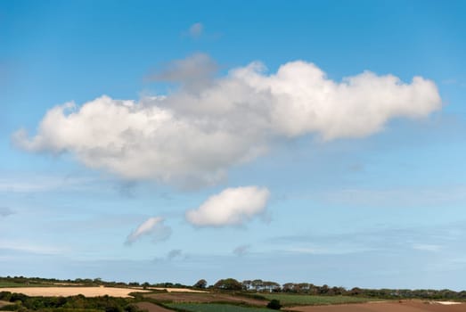 clouds in the sky of Penzance in Cornwall