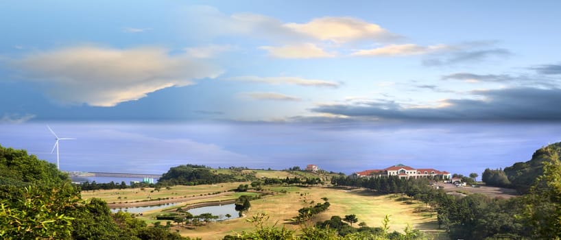 overhead view of bali golf course, Taiwan