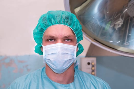 Surgeon seems very serious about coming difficult surgery