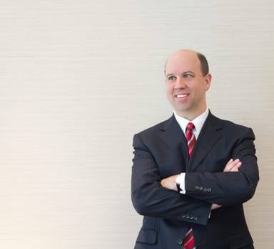 Portrait of a smiling business man.