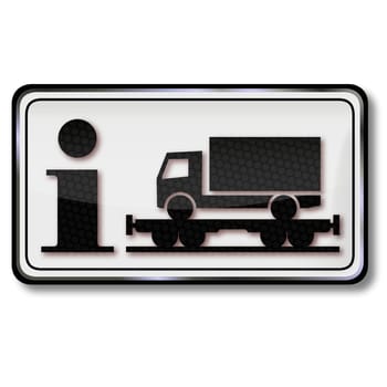 Traffic sign information car train