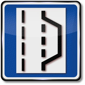 Traffic sign emergency bay
