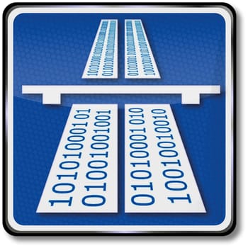 Information superhighway sign