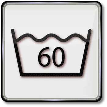 Textile Care Symbol 60 Degrees