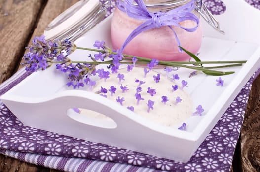 Panna cotta with lavender