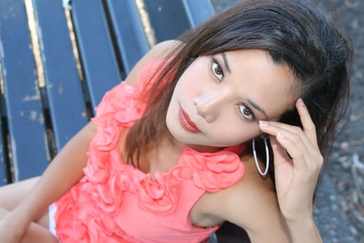Pretty girl in the park
