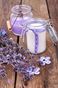 Yoghurt and lavender