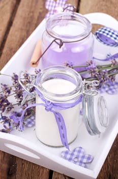 Yoghurt and lavender