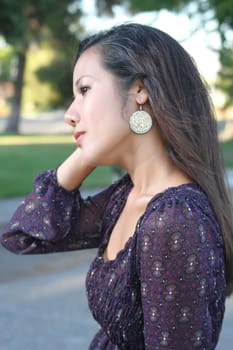 Pretty girl in the park