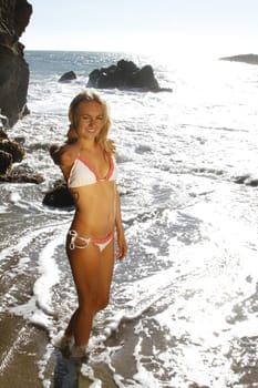 Pretty girl on the beach