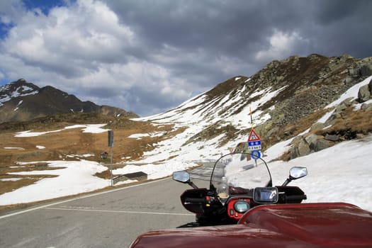 Quad biking on the San Marco Pass in Italy