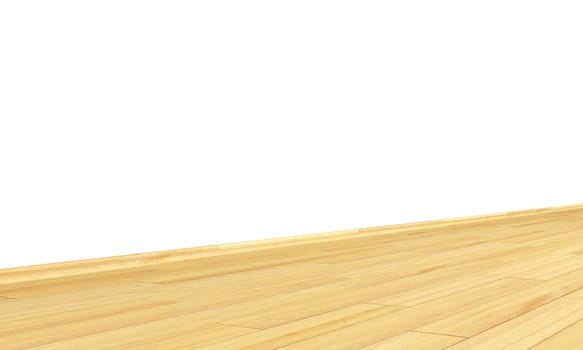 Wall with Wooden Floor Diagonal - Fir