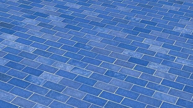 Blue bricks - diagonal