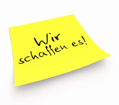 Notes - We can do it!