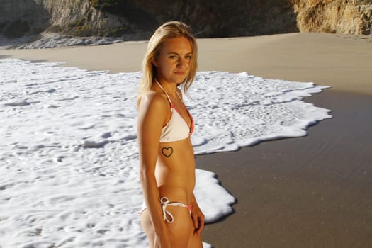 Pretty girl on the beach