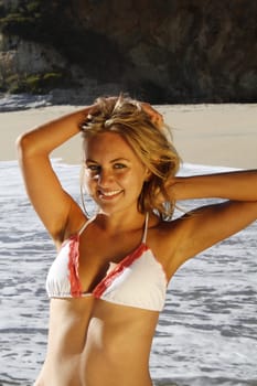 Pretty girl on the beach