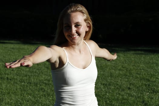 Yoga in the park