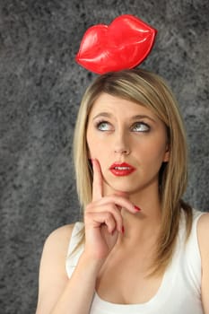Woman with romance on her mind