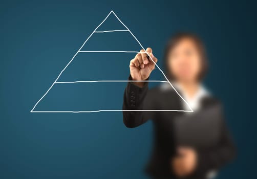 working women write business diagram
