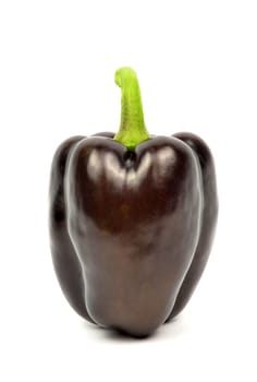 Green pepper isolated on white background.
