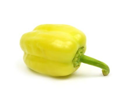 Green pepper isolated on white background.