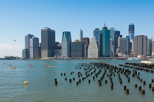 View of lower Manhattan in New York - USA