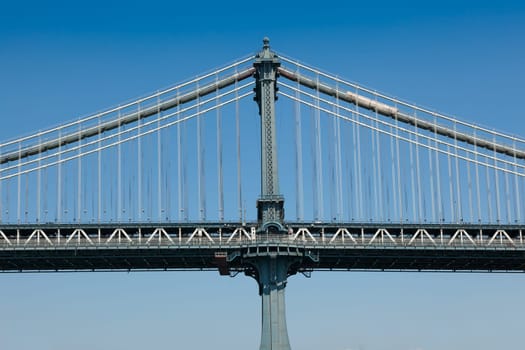 Manhattan bridge in  New York City , USA