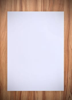 paper on wooden wall