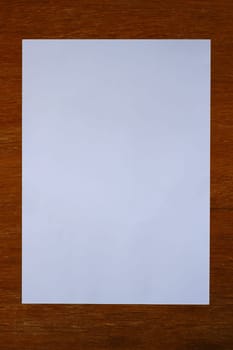 paper on wooden wall