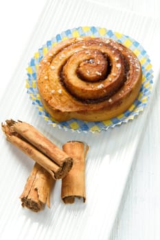delicious  pastries with cinnamon