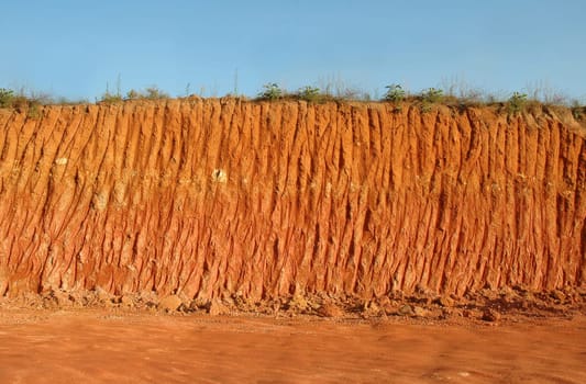 textured of land section
