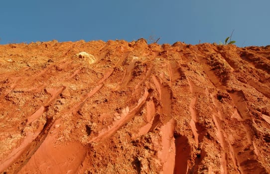 textured of land section