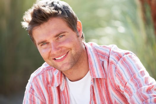 Portrait man outdoors