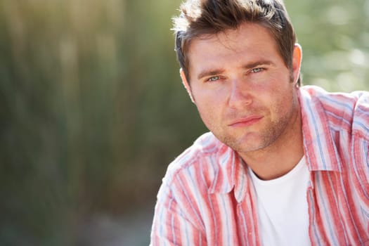 Portrait man outdoors