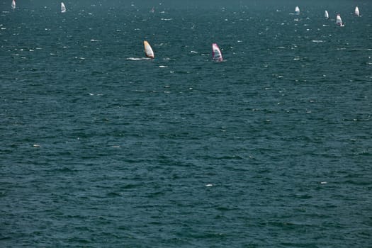 Windsurfing in the Lake Garda