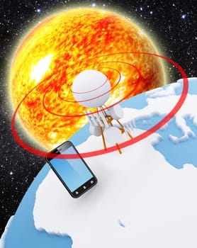 A cellular network or mobile network is a radio network distributed over land areas called cells, each served by at least one fixed-location transceiver, known as a cell site or base station. In a cellular network, each cell uses a different set of freque
