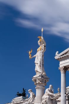 Austrian Parliament with Pallas Athena,landmark of Vienna