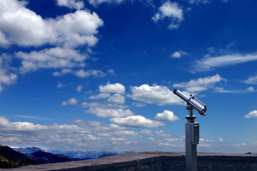 A spyglass is pointed towards the sky. It&#039 s a symbol of foresight and forecast. You can look at your targets and clearly see towards the horizons