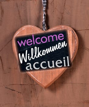 Welcome Text Sign Flowers Voucher