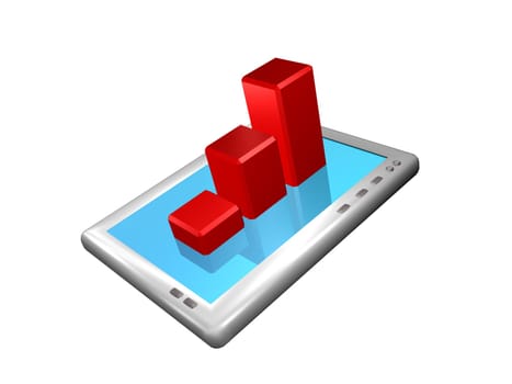 3d tablet pc diagram