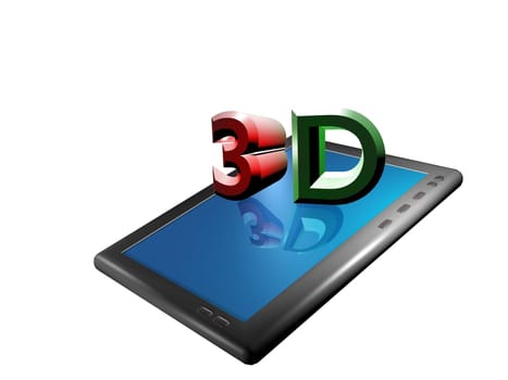 3d 3d screen tablet computer