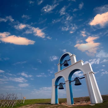 Greek Architecture with bule sky