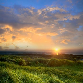 Beautiful Country view of sunset for adv or others purpose use
