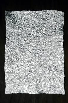 crumpled aluminum foil