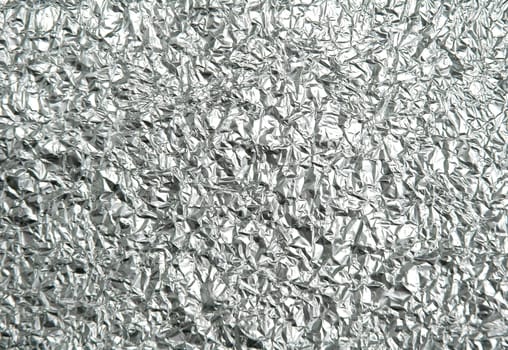 crumpled aluminum foil
